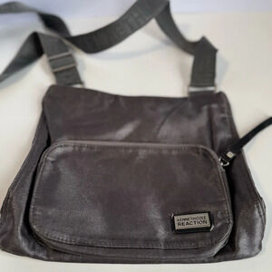 Kenneth Cole Reaction metallic silver crossbody